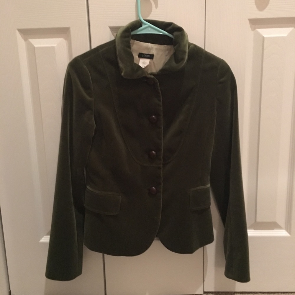 velvet jacket, J. Crew